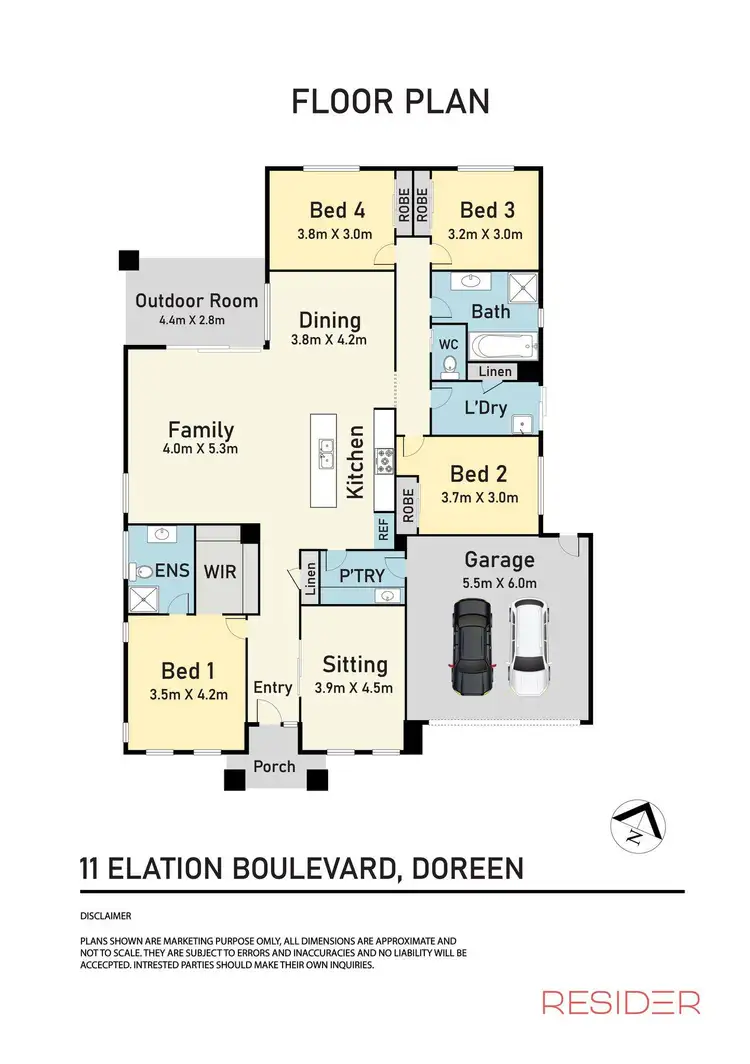 Floorplan of Homely house listing, 11 Elation Boulevard, Doreen VIC 3754