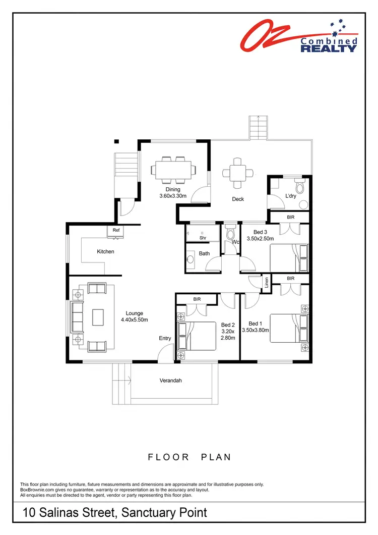 Floorplan of Homely house listing, 10 Salinas Street, Sanctuary Point NSW 2540