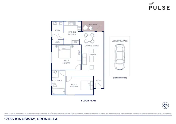 Floorplan of Homely unit listing, 17/55-59 Kingsway, Cronulla NSW 2230
