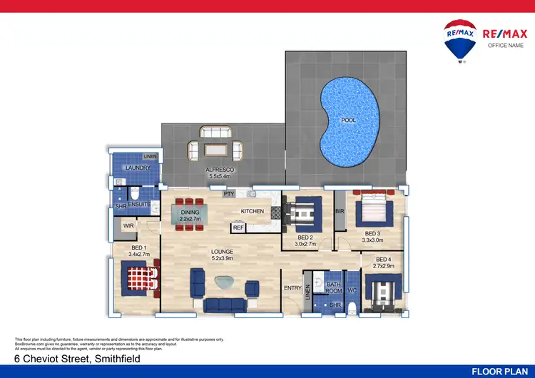 Floorplan of Homely house listing, 6 Cheviot Street, Smithfield QLD 4878