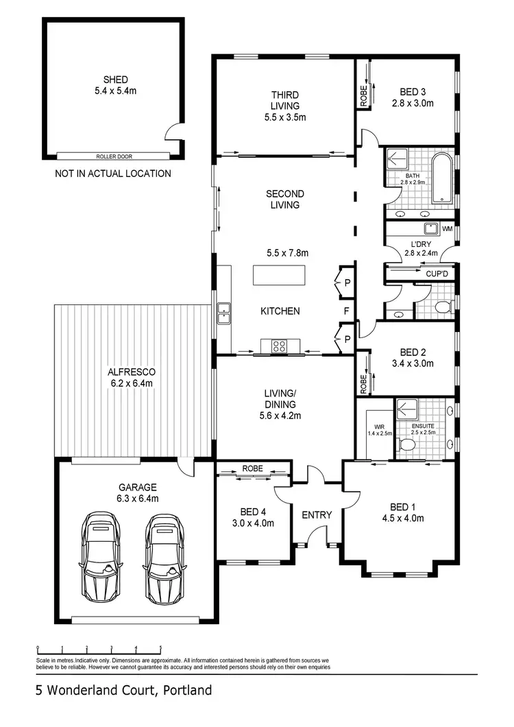 Floorplan of Homely house listing, 5 Wonderland Court, Portland VIC 3305