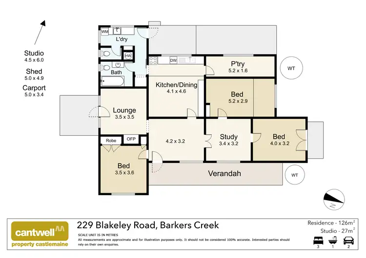 Floorplan of Homely house listing, 229 Blakeley Road, Barkers Creek VIC 3451