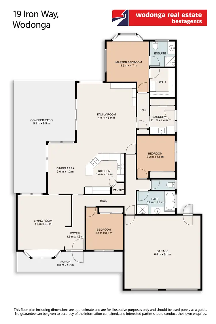 Floorplan of Homely house listing, 19 Iron Way, Wodonga VIC 3690