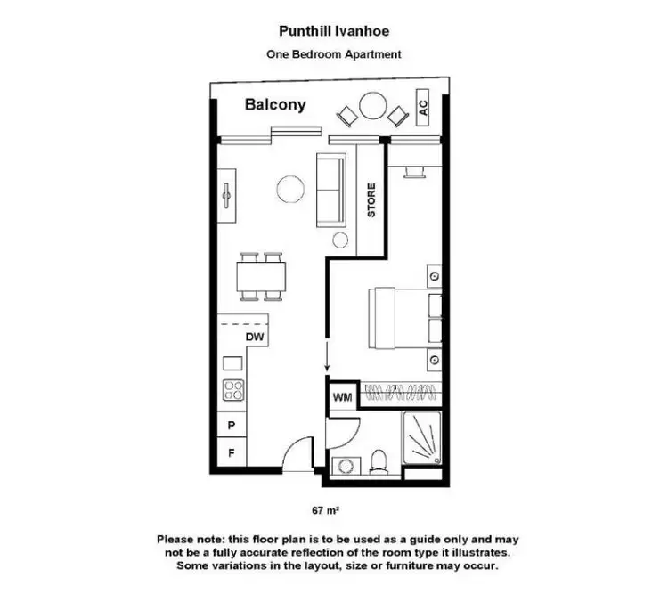 Floorplan of Homely apartment listing, b306/21 Bell Street, Ivanhoe VIC 3079