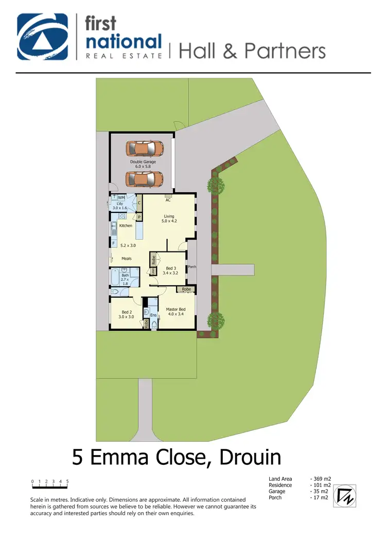 Floorplan of Homely house listing, 5 Emma Close, Drouin VIC 3818