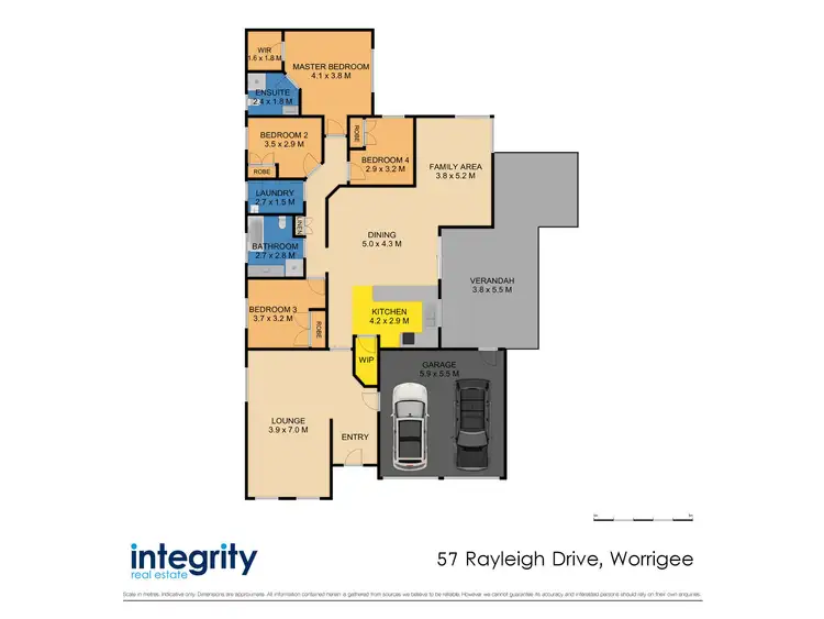Floorplan of Homely house listing, 57 Rayleigh Drive, Worrigee NSW 2540