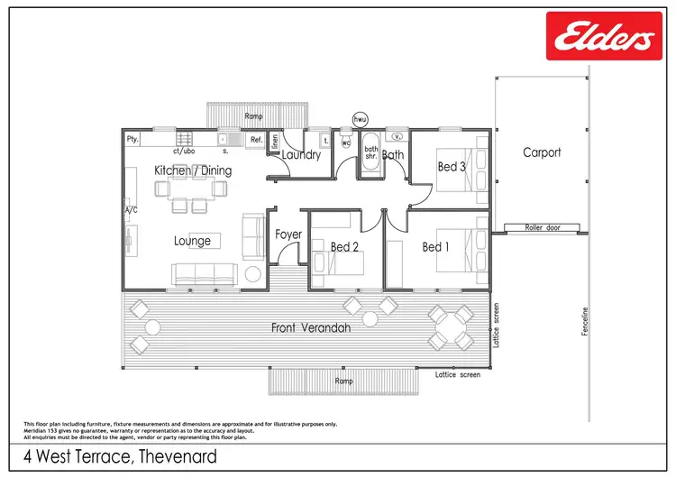 Floorplan of Homely house listing, 4 West Terrace, Thevenard SA 5690