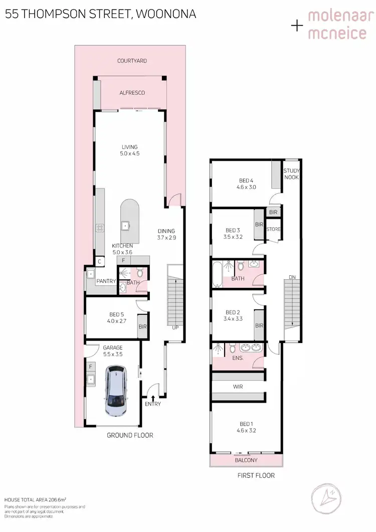 Floorplan of Homely house listing, 55A Thompson Street, Woonona NSW 2517