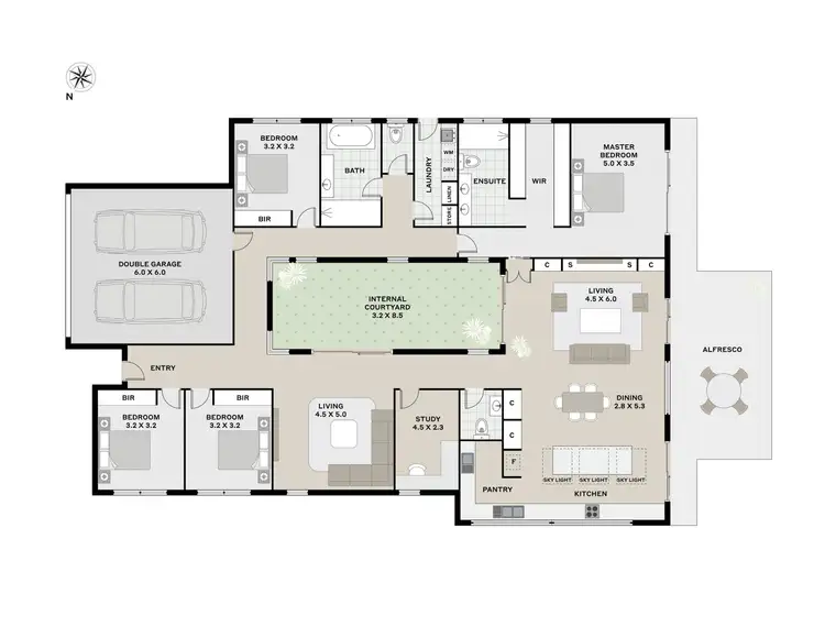 Floorplan of Homely house listing, 13 Sienna Place, Youngtown TAS 7249