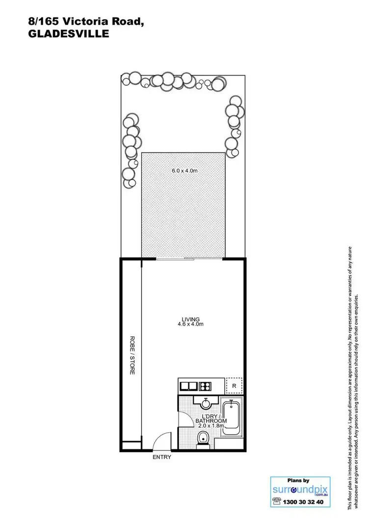 Floorplan of Homely apartment listing, 8/165 Victoria Road, Gladesville NSW 2111