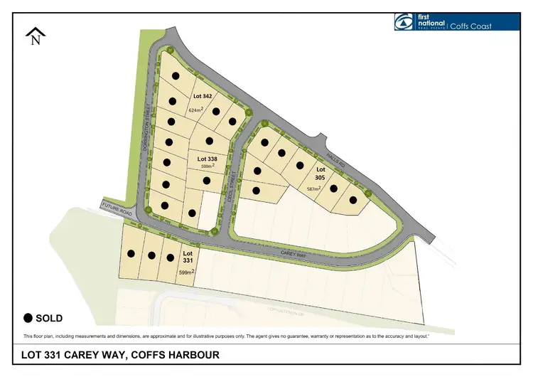 Floorplan of Homely land listing, LOT 331 Carey Way, Coffs Harbour NSW 2450