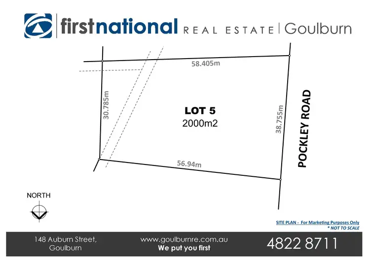 Floorplan of Homely land listing, 42 Pockley Road, Goulburn NSW 2580