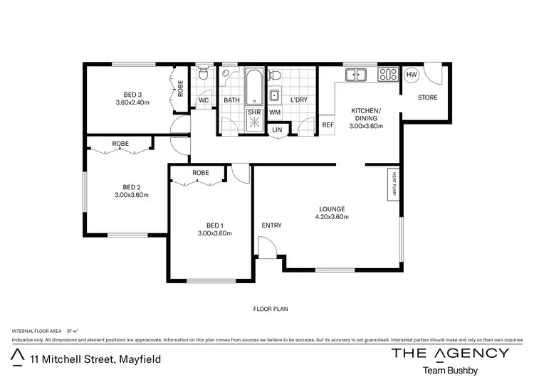 Floorplan of Homely house listing, 11 Mitchell Street, Mayfield TAS 7248