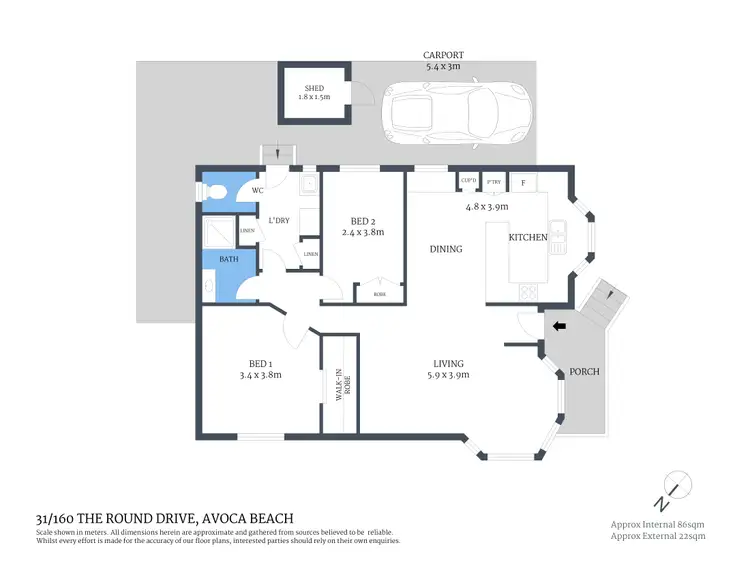 Floorplan of Homely house listing, 31/160 The Round Drive, Avoca Beach NSW 2251