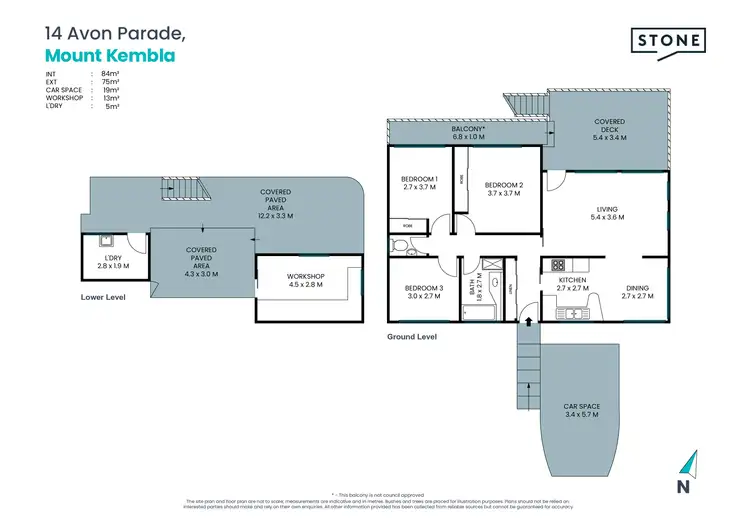 Floorplan of Homely house listing, 14 Avon Parade, Mount Kembla NSW 2526