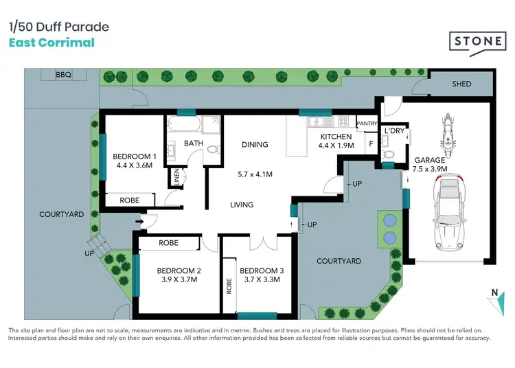 Floorplan of Homely villa listing, 1/50 Duff Parade, East Corrimal NSW 2518