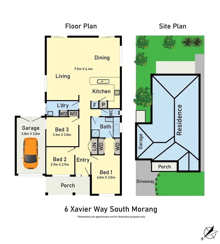 Floorplan of Homely house listing, 6 Xavier Way, South Morang VIC 3752