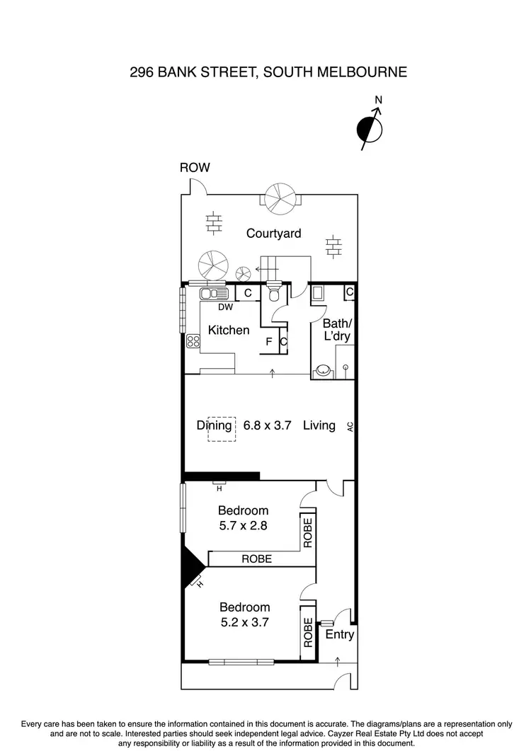 Floorplan of Homely house listing, 296 Bank Street, South Melbourne VIC 3205