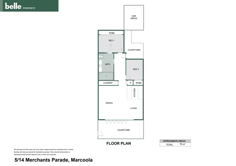 Floorplan of Homely unit listing, 5/14 Merchants Parade, Marcoola QLD 4564