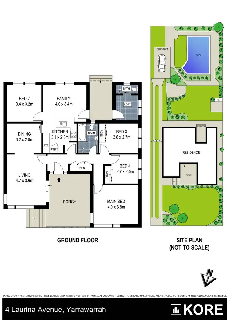 Floorplan of Homely house listing, 4 Laurina Avenue, Yarrawarrah NSW 2233