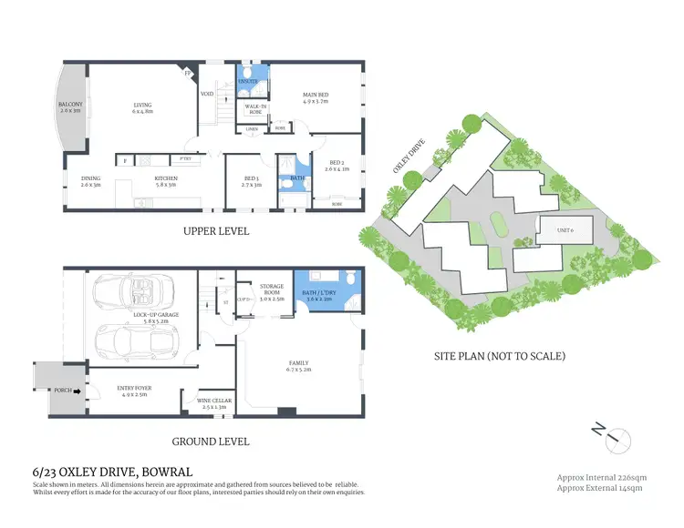 Floorplan of Homely townhouse listing, 6/23 Oxley Drive, Bowral NSW 2576