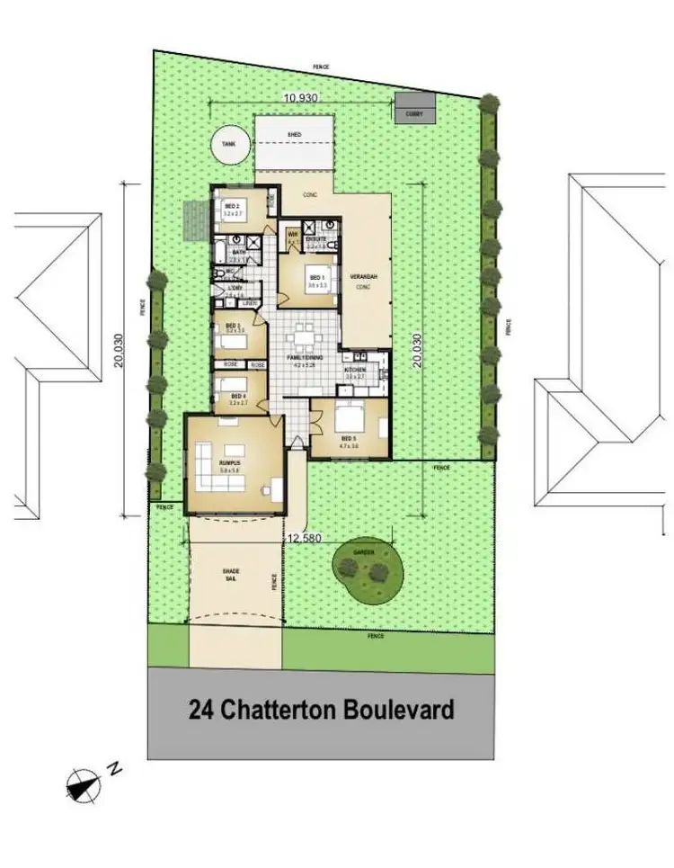 Floorplan of Homely house listing, 24 Chatterton Boulevard, Gracemere QLD 4702