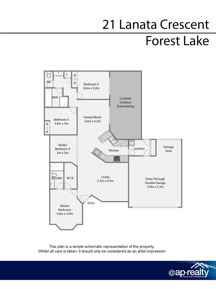 Floorplan of Homely house listing, 21 Lanata Crescent, Forest Lake QLD 4078