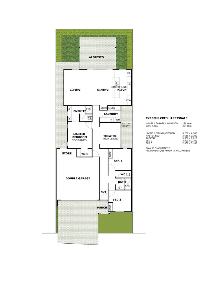 Floorplan of Homely house listing, 22 Cyperus Crescent, Harrisdale WA 6112