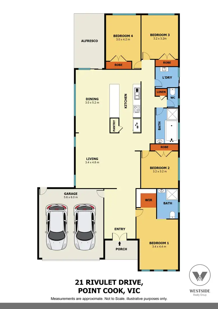 Floorplan of Homely house listing, 21 Rivulet Drive, Point Cook VIC 3030