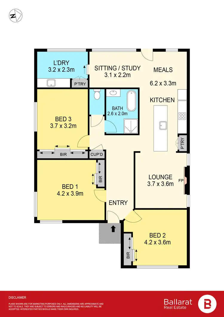 Floorplan of Homely house listing, 1109 Armstrong Street North, Ballarat North VIC 3350