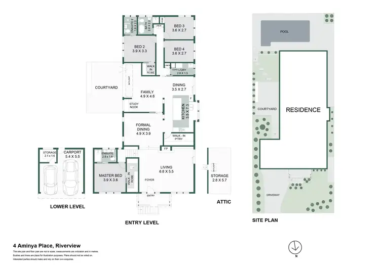 Floorplan of Homely house listing, 4 Aminya Place, Riverview NSW 2066