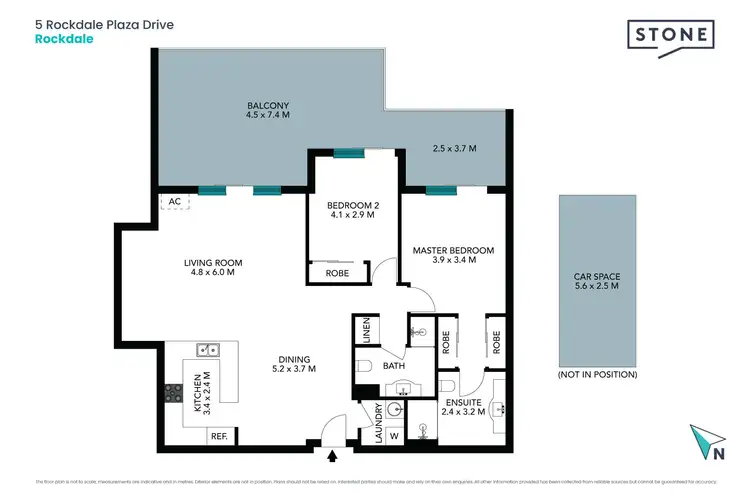 Floorplan of Homely apartment listing, 501/5 Rockdale Plaza Drive, Rockdale NSW 2216