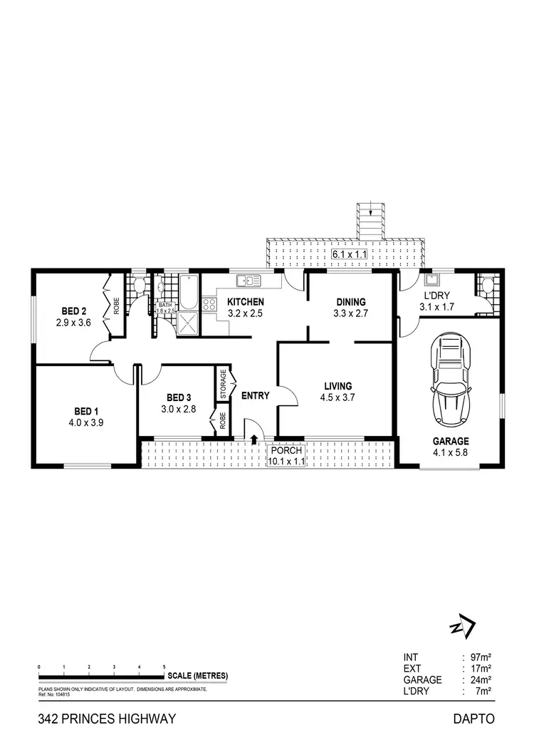 Floorplan of Homely house listing, 342 Princes Highway, Dapto NSW 2530