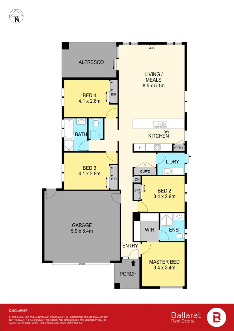 Floorplan of Homely house listing, 18 Banff Road, Winter Valley VIC 3358