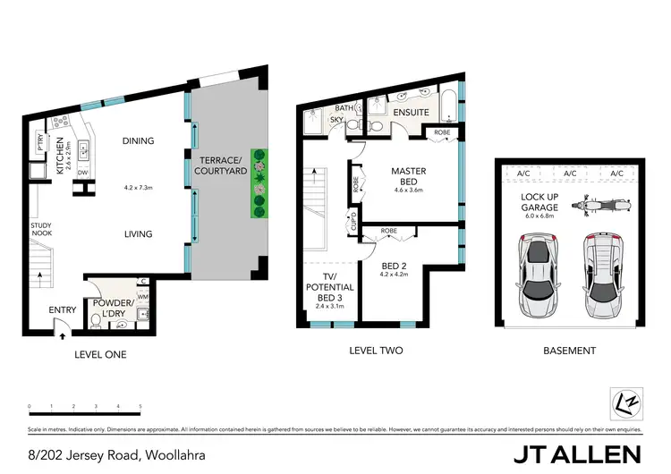 Floorplan of Homely apartment listing, 8/202 Jersey Road, Paddington NSW 2021