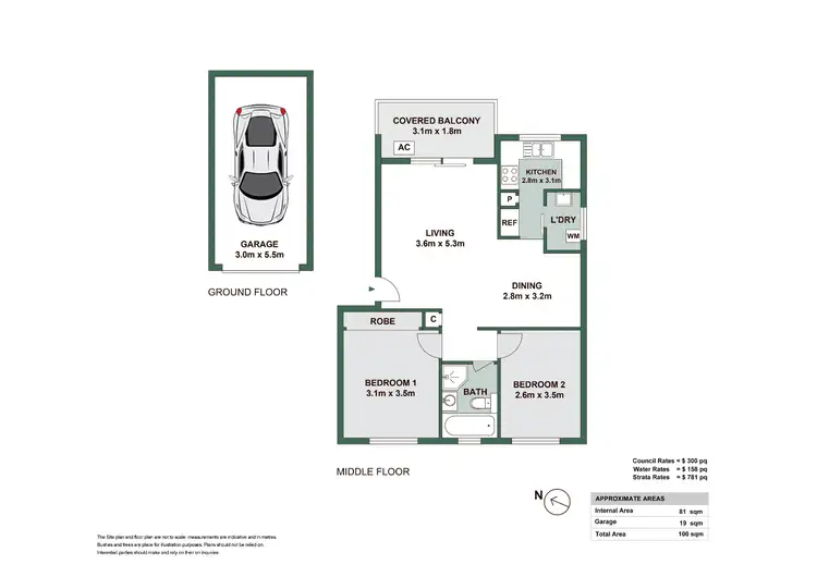 Floorplan of Homely apartment listing, 9/34 - 38 Burdett Street, Hornsby NSW 2077