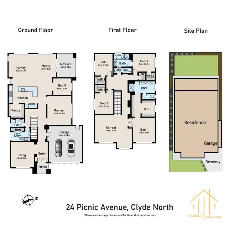 Floorplan of Homely house listing, 24 Picnic Avenue, Clyde North VIC 3978