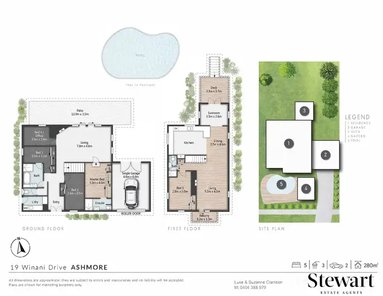 Floorplan of Homely house listing, 19 Winani Drive, Ashmore QLD 4214