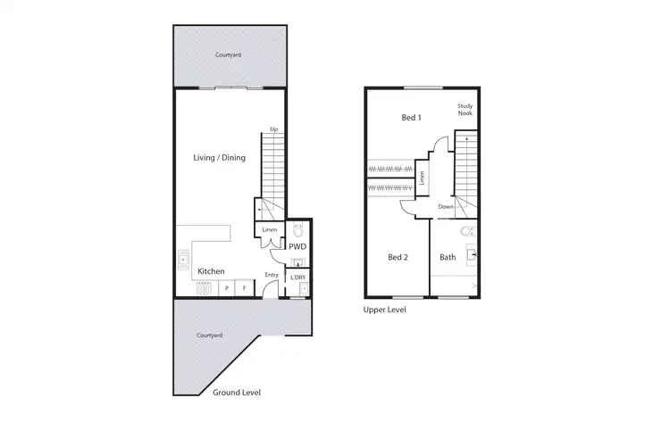 Floorplan of Homely unit listing, 2/10 Tasman Place, Lyons ACT 2606