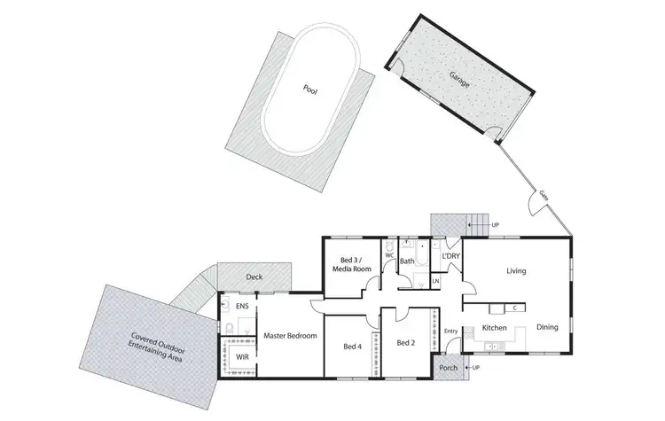 Floorplan of Homely house listing, 10 Breona Place, Lyons ACT 2606