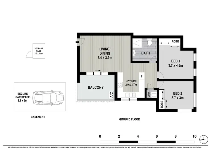 Floorplan of Homely apartment listing, 1/4 Barangaroo Road, Toongabbie NSW 2146