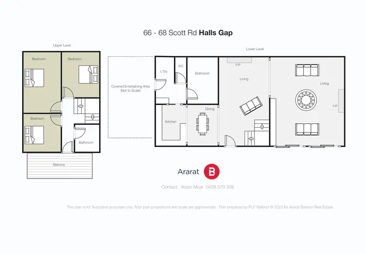 Floorplan of Homely house listing, 66-68 Scott Road, Halls Gap VIC 3381