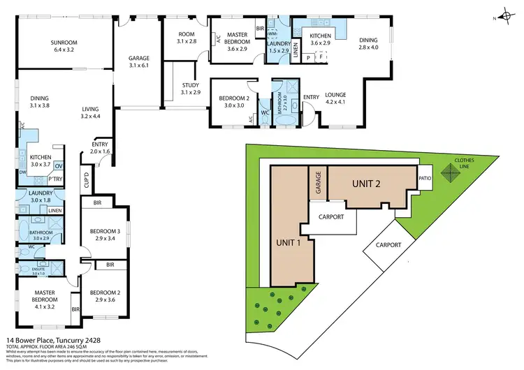 Floorplan of Homely villa listing, 14 Bower Place, Tuncurry NSW 2428