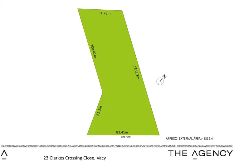 Floorplan of Homely land listing, 23 Clarkes Crossing Close, Vacy NSW 2421