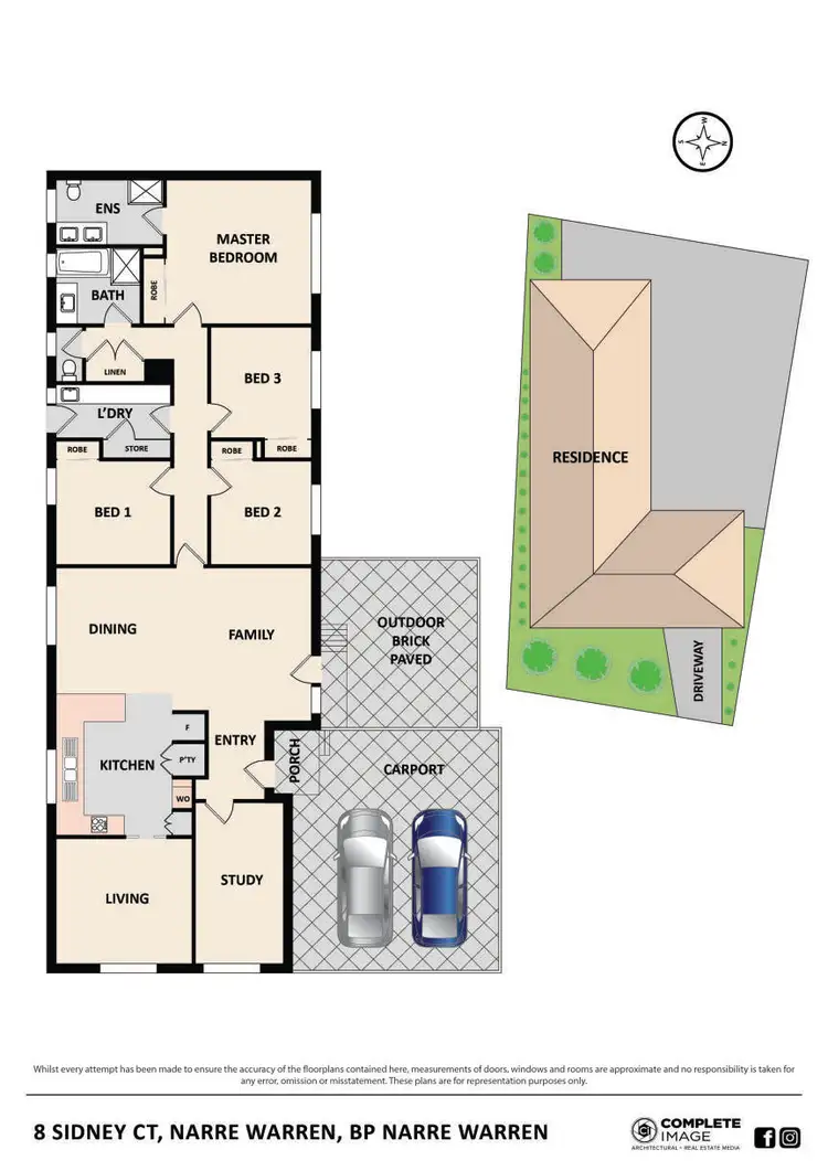 Floorplan of Homely house listing, 8 Sidney Court, Narre Warren VIC 3805