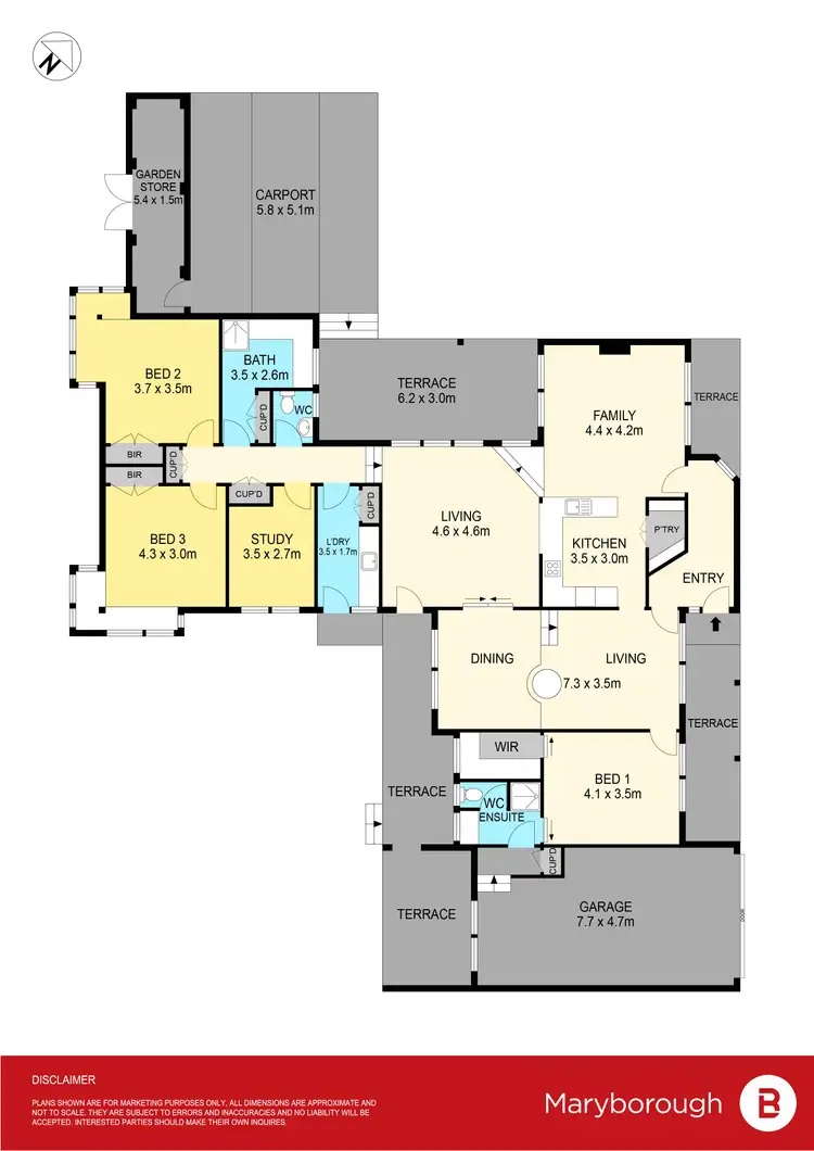 Floorplan of Homely house listing, 10-12 Coobah Court, Maryborough VIC 3465