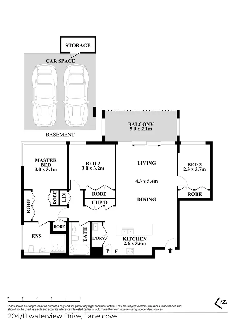 Floorplan of Homely apartment listing, 204/11 Waterview Drive, Lane Cove NSW 2066
