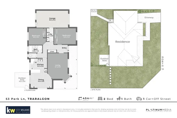 Floorplan of Homely house listing, 53 Park Lane, Traralgon VIC 3844