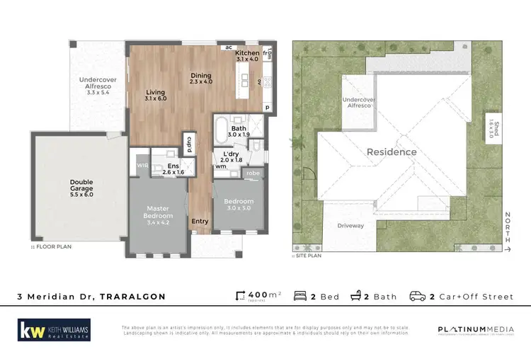 Floorplan of Homely house listing, 3 Meridian Drive, Traralgon VIC 3844