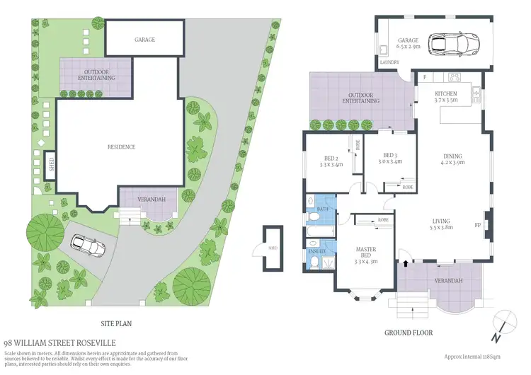 Floorplan of Homely house listing, 98 William Street, Roseville NSW 2069